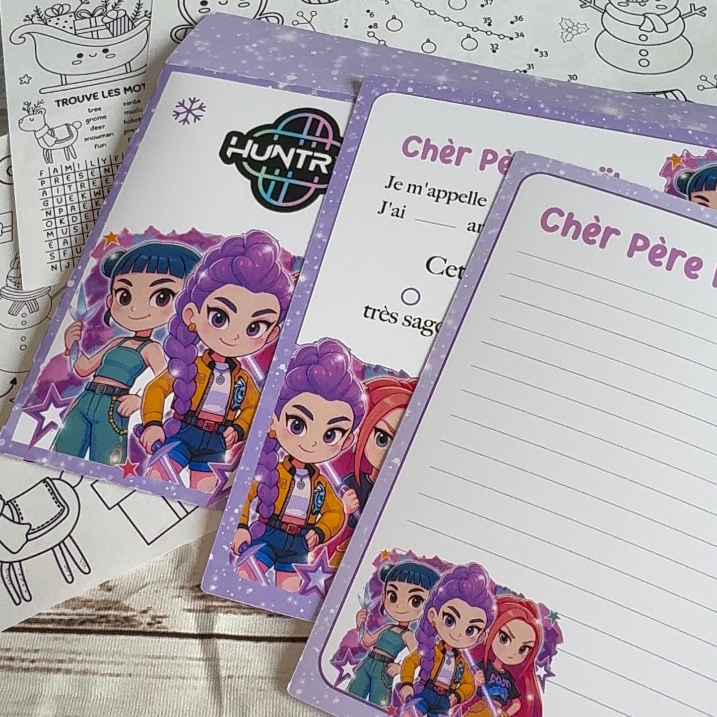 Kit de lettre pour le Père Noël personnalisable